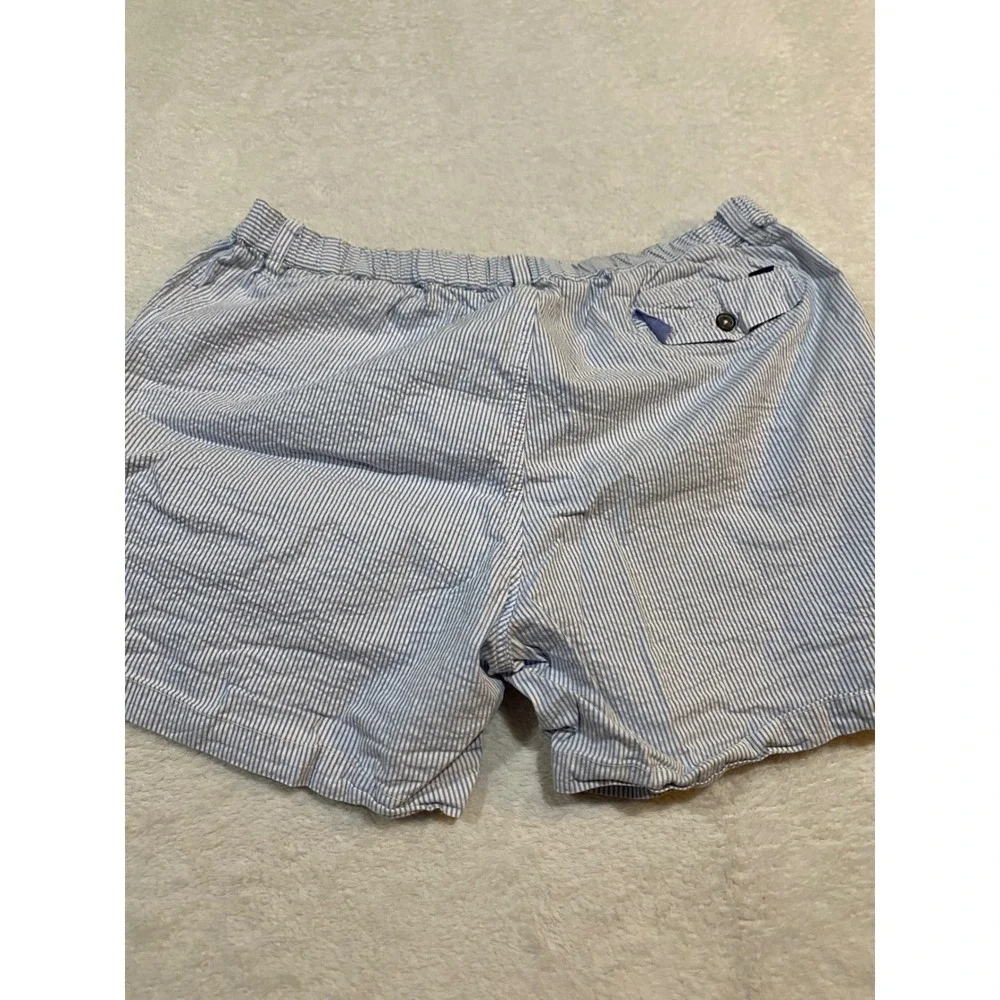 Chubbies Mens XXL Seersucker Shorts Blue White Striped 5.5 Inseam Regular Fit